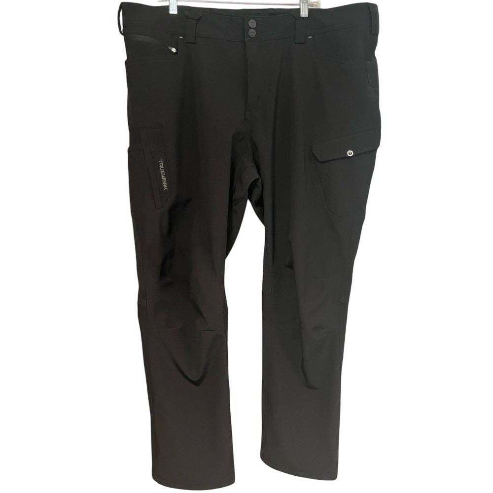 Truewerk T3 Werkpant Mens 44 Regular Black Technical Fleece Lined Work Pants